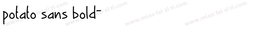 potato sans bold字体转换